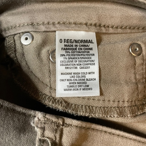 Aeropostale High Waisted Jegging Size 0 Taupe Clay color - Picture 5 of 6